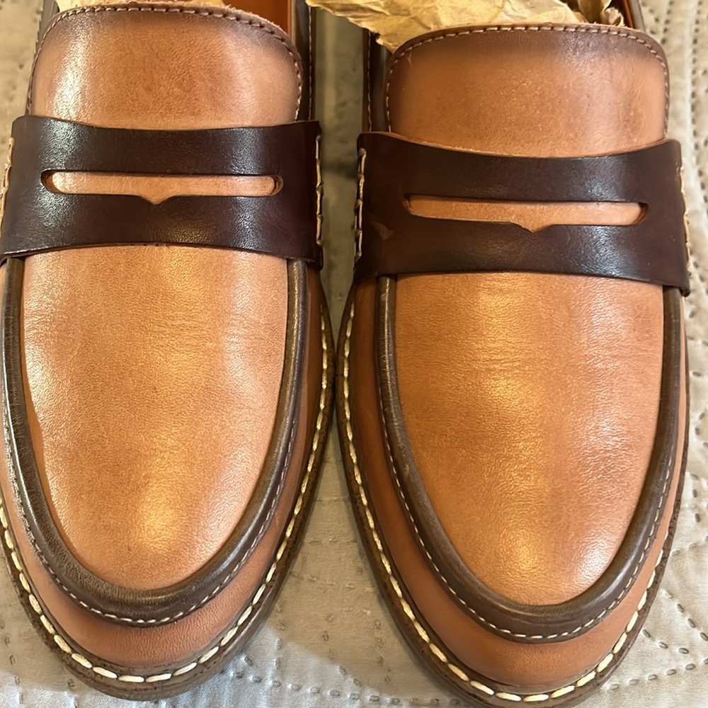 Pikolinos Two toned brown leather loafers EUC size 41 Euro - Picture 9 of 10